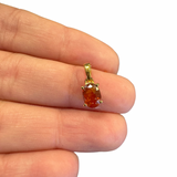18k Gold Plated Gemstone Pendant - Sterling Silver Gemstone Pendant - Natural Gemstone Pendant