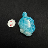 Larimar Turtle Carving - Gemstone Larimar Carving - Gemstone Turtle Carving - Natural Larimar