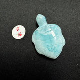 Larimar Turtle Carving - Gemstone Larimar Carving - Gemstone Turtle Carving - Natural Larimar