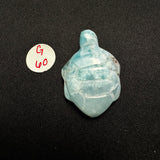 Larimar Turtle Carving - Gemstone Larimar Carving - Gemstone Turtle Carving - Natural Larimar
