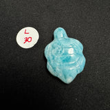Larimar Turtle Carving - Gemstone Larimar Carving - Gemstone Turtle Carving - Natural Larimar