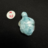Larimar Turtle Carving - Gemstone Larimar Carving - Gemstone Turtle Carving - Natural Larimar