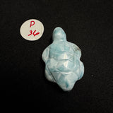 Larimar Turtle Carving - Gemstone Larimar Carving - Gemstone Turtle Carving - Natural Larimar