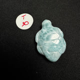 Larimar Turtle Carving - Gemstone Larimar Carving - Gemstone Turtle Carving - Natural Larimar