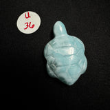 Larimar Turtle Carving - Gemstone Larimar Carving - Gemstone Turtle Carving - Natural Larimar