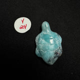 Larimar Turtle Carving - Gemstone Larimar Carving - Gemstone Turtle Carving - Natural Larimar