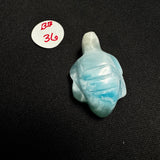Larimar Turtle Carving - Gemstone Larimar Carving - Gemstone Turtle Carving - Natural Larimar