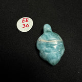 Larimar Turtle Carving - Gemstone Larimar Carving - Gemstone Turtle Carving - Natural Larimar