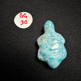Larimar Turtle Carving - Gemstone Larimar Carving - Gemstone Turtle Carving - Natural Larimar