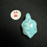 Larimar Turtle Carving - Gemstone Larimar Carving - Gemstone Turtle Carving - Natural Larimar