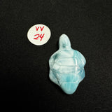 Larimar Turtle Carving - Gemstone Larimar Carving - Gemstone Turtle Carving - Natural Larimar