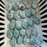 Larimar Turtle Carving - Gemstone Larimar Carving - Gemstone Turtle Carving - Natural Larimar