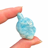 Larimar Turtle Carving - Gemstone Larimar Carving - Gemstone Turtle Carving - Natural Larimar