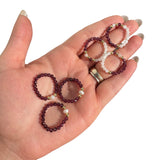 Stretchy Gemstone Ring, Adjustable Crystal Ring, Natural Elastic Crystal Ring