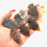 Small Agate Arrowhead, Carved Agate Arrowhead, Gemstone Arrowhead, A-32