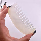 Chalcedony Comb Carving with Case, Gemstone Comb Carving, Chalcedony Hair Comb, B-32