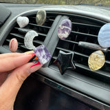 Gemstone Car Vent Clip, Crystal Vent Clip, Choose Your Own, Gem Vent Clip