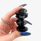 Jack, Sally, Lock, Shock, and Barrel Nightmare Before Christmas Obsidian Carving, Obsidian Nightmare Before Christmas Carving, B-68