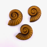 Tiger Eye Ammonite Carving, Tiger Eye Shell Carving, Gemstone Ammonite Carving, Tigers Eye Carving, B-33