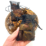 Tigers Eye Gemstone, One stone or a Baggy, Rough Tiger Eye, Raw Tigers Eye
