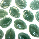 Green Aventurine Yoni Carving, Aventurine Gemstone Yoni Carving, Aventurine Vulva Carving, B-21