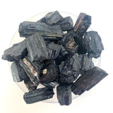 Raw Black Tourmaline, Natural Black Tourmaline, One Stone or Baggy, Rough Black Tourmaline