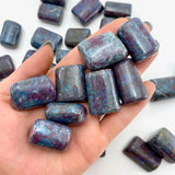 Ruby in Kyanite, Ruby Kyanite Tumble, Tumbled Ruby Kyanite, UV Ruby Kyanite, T-16