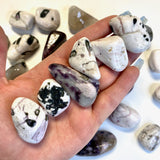 Tourmaline, Kunzite, and Lepidolite, Tumbled Pink Tourmaline, Tumbled Lepidolite, RARE COMBINATION, P-46