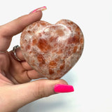Large Sunstone Heart, Polished Sunstone Heart, Quality Sunstone Heart, Polished Sunstone Heart Specimen, B-50