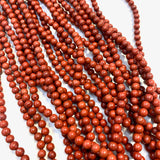 4mm Round Red Jasper Bead, Red Jasper Bead, Red Jasper Bead Strand, 16” Red Jasper Bead Strand