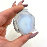 Blue Chalcedony Slice, Chalcedony Slab, Natural Blue Chalcedony, Polished Chalcedony, P-105