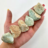 Raw Prehnite Stone, Rough Prehnite, One Stone or Baggy, Natural Prehnite, Prehnite in Matrix