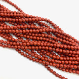 4mm Round Red Jasper Bead, Red Jasper Bead, Red Jasper Bead Strand, 16” Red Jasper Bead Strand