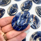 Sodalite Yoni Carving, Sodalite Gemstone Yoni Carving, Sodalite Vulva Carving, B-20