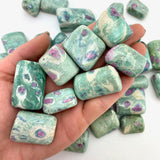 Ruby Fuchsite Tumble, Tumbled Ruby Fuchsite, Ruby in Fuchsite, Healing Ruby Fuchsite, T-98