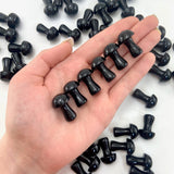 1" Obsidian Mushroom, Small Obsidian Mushroom, Obsidian Carving, Mushroom Carving Obsidian, P-123