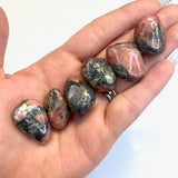 Small Triplite Wagnerite in Pyrite, RARE Triplite Wagnerite, Tumbled Triplite Wagnerite in Pyrite, P-66