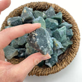 Green Moss Agate Rough, One stone or a Baggy, Rough Green Moss, Raw Green Moss Agate