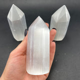 10cm Selenite Point, Polished Selenite Point, Selenite Obelisk, Pointed Selenite