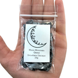 Snowflake Obsidian Chips, 25 grams Snowflake Obsidian, Small Obsidian, Tumbled Obsidian