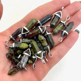 Dragonblood Jasper Pendant, Dainty Dragonblood Pendant, Gemstone Point Pendant, Dragonblood Point Pendant, A-08