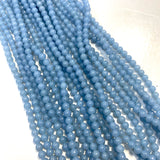 4mm Round Angelite Bead, Angelite Bead, Angelite Bead Strand, 16” Angelite Bead Strand