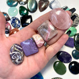 One of Everything Cabochon Set, 50 Different Cabochons, Mystery Cabochon Set, Cabochon Crystal Set