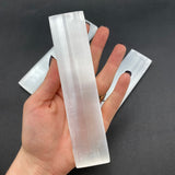 15cm Selenite Bar, Flat Selenite Bar, Selenite Ruler, 15cm Selenite Ruler, Flat Selenite