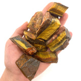 Tigers Eye Gemstone, One stone or a Baggy, Rough Tiger Eye, Raw Tigers Eye