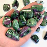 Ruby Zoisite, Ruby in Zoisite Tumbled Stone, Tumbled Ruby Zoisite, Zoisite Ruby
