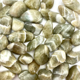 Green Amethyst, Tumbled Green Amethyst, Prasiolite Tumble