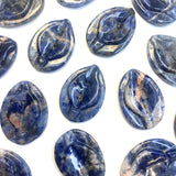 Sodalite Yoni Carving, Sodalite Gemstone Yoni Carving, Sodalite Vulva Carving, B-20