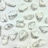 Tumbled Howlite, Howlite Tumbled Stone, Polished Howlite, Howlite Pocket Stone