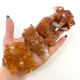 Tangerine Quartz Cluster, Natural Tangerine Quartz, Tangerine Cluster, Orange Quartz